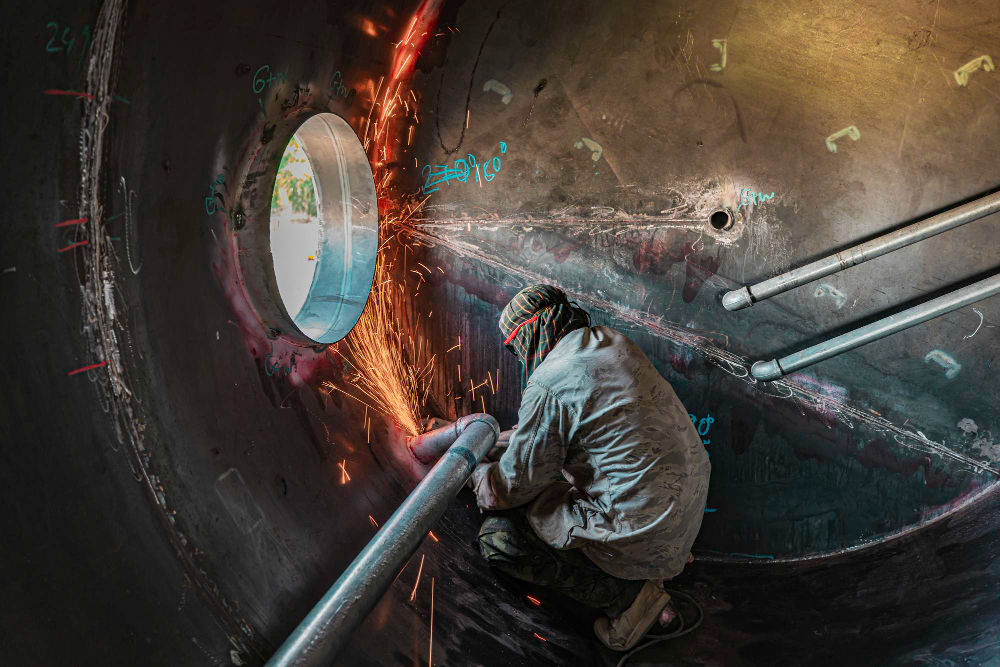 OBRAS MECÁNICAS (FABRICACIÓN DE SPOOLES Y SOLDADURA EN TANQUES), CIVILES (CONSTRUCCIÓN DE FUNDACIONES, DIQUES Y DRENAJES DE TANQUES) Y ELÉCTRICAS (INSTALACIÓN DE PARARAYOS)